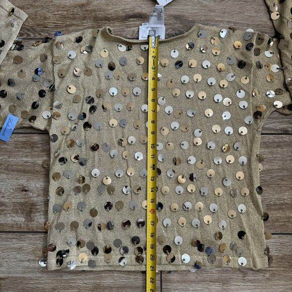 3-Piece Sequin Sweater Suit Blazer Jacket & Skirt Sets - Picture 8 of 15